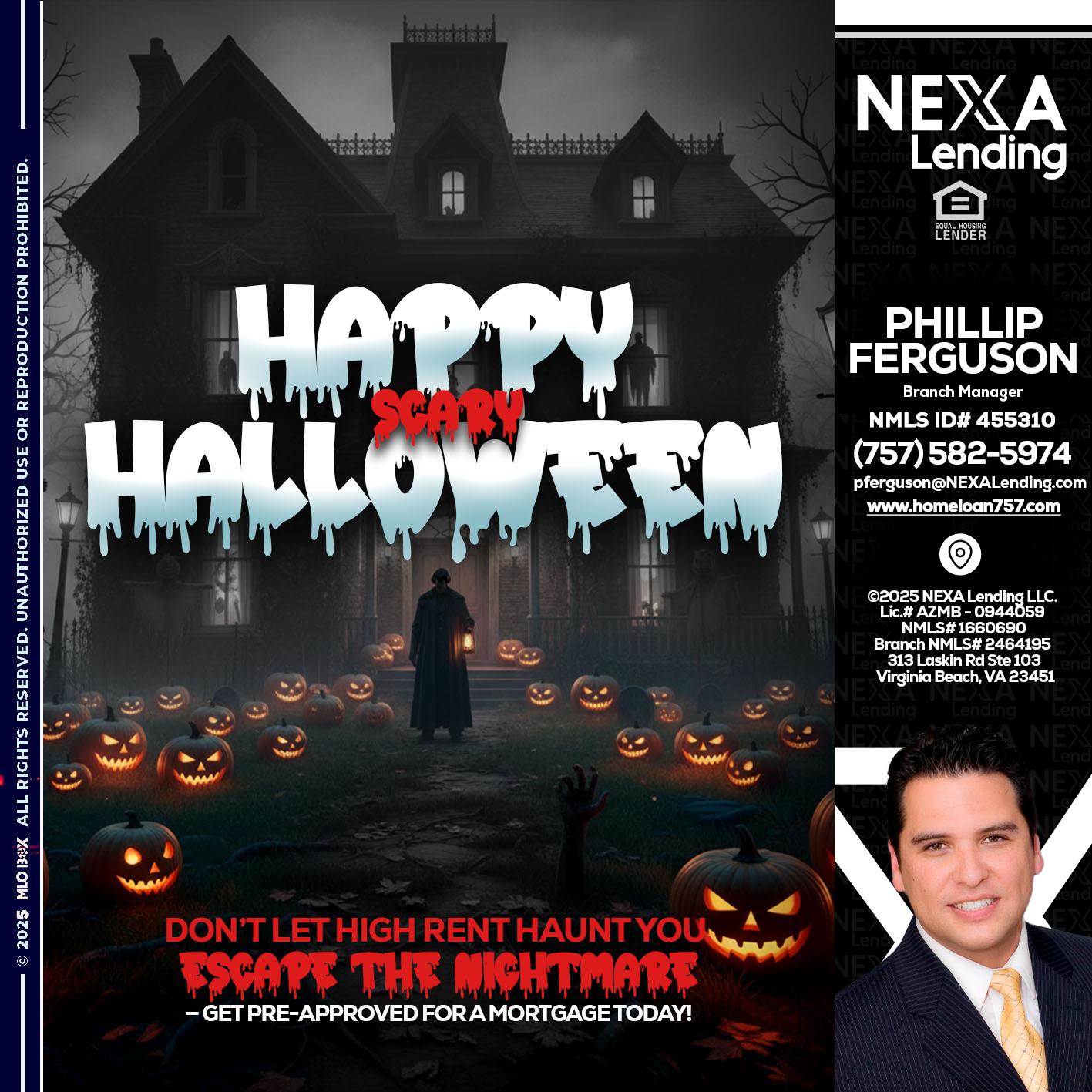 HAPPY HALLOWEEN - Phillip Ferguson -Branch Manager