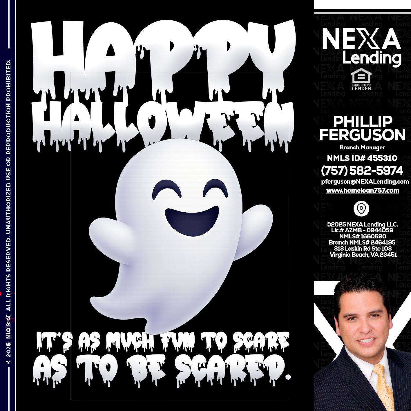 HAPPY HALLOWEEN - Phillip Ferguson -Branch Manager