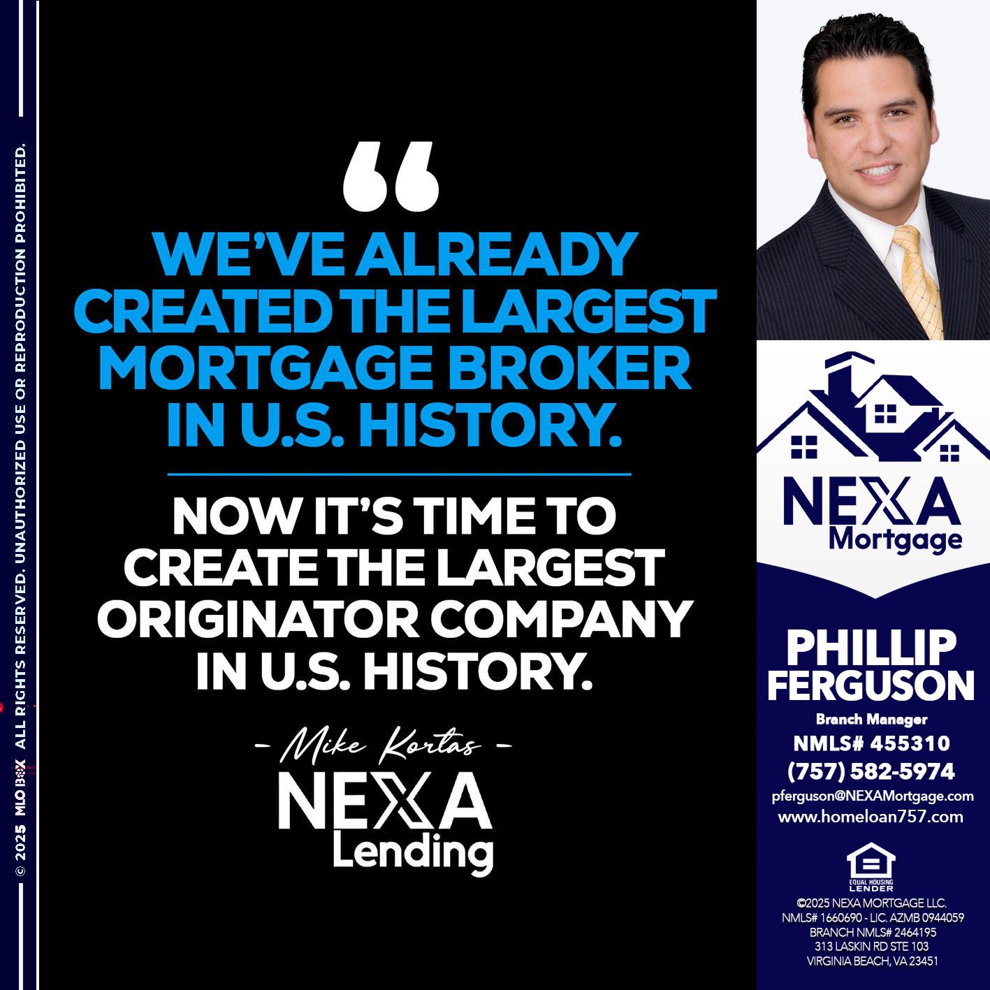 weve already - Phillip Ferguson -Branch Manager