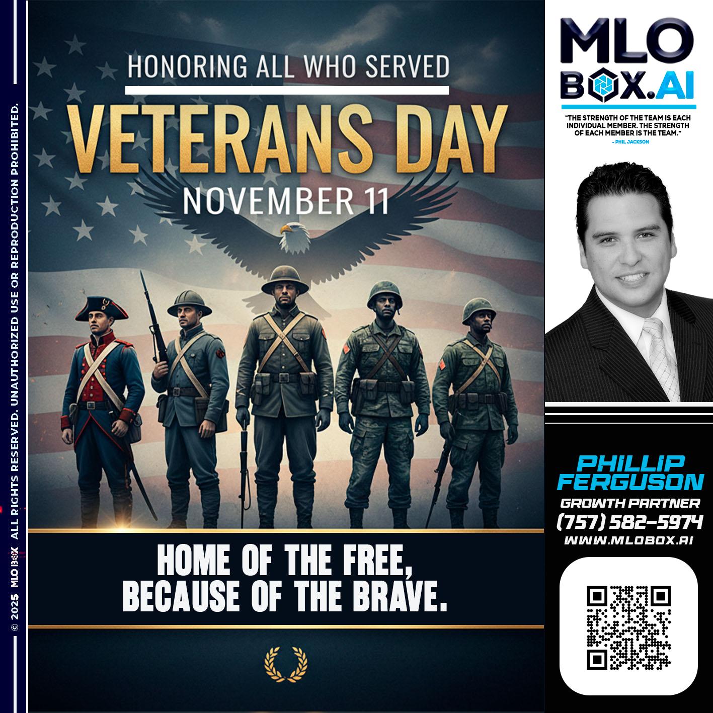 VETERANS DAY - Phillip Ferguson -Branch Manager