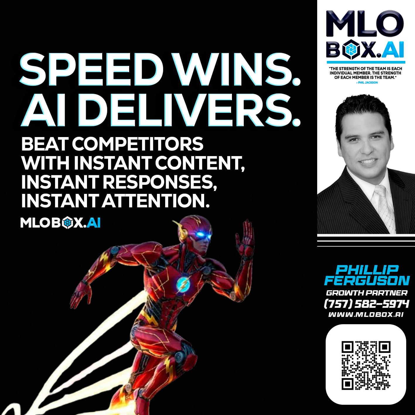 SPEED WINS - Phillip Ferguson -Branch Manager