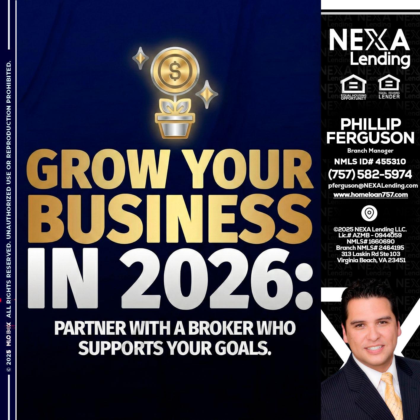GROW YOUR BUSINESS - Phillip Ferguson -Branch Manager
