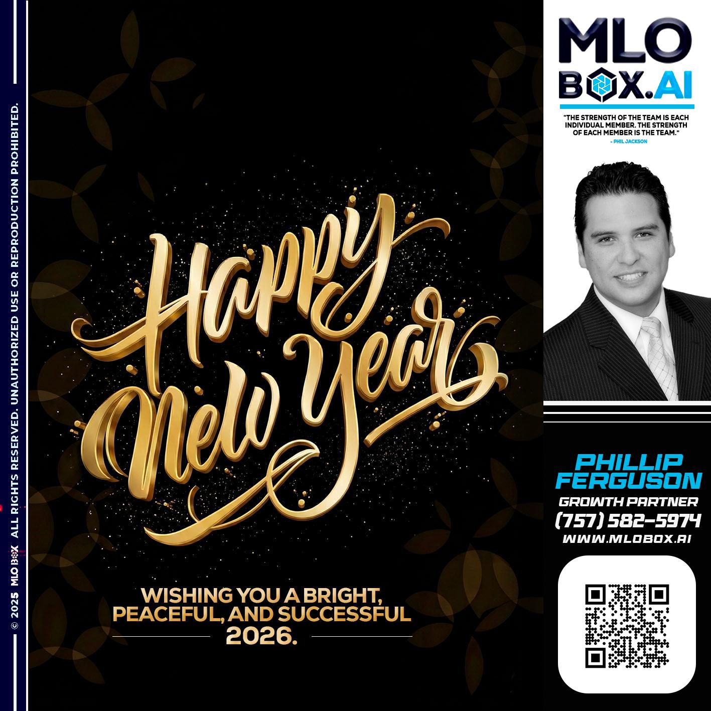 HAPPY NEW YEAR - Phillip Ferguson -Branch Manager