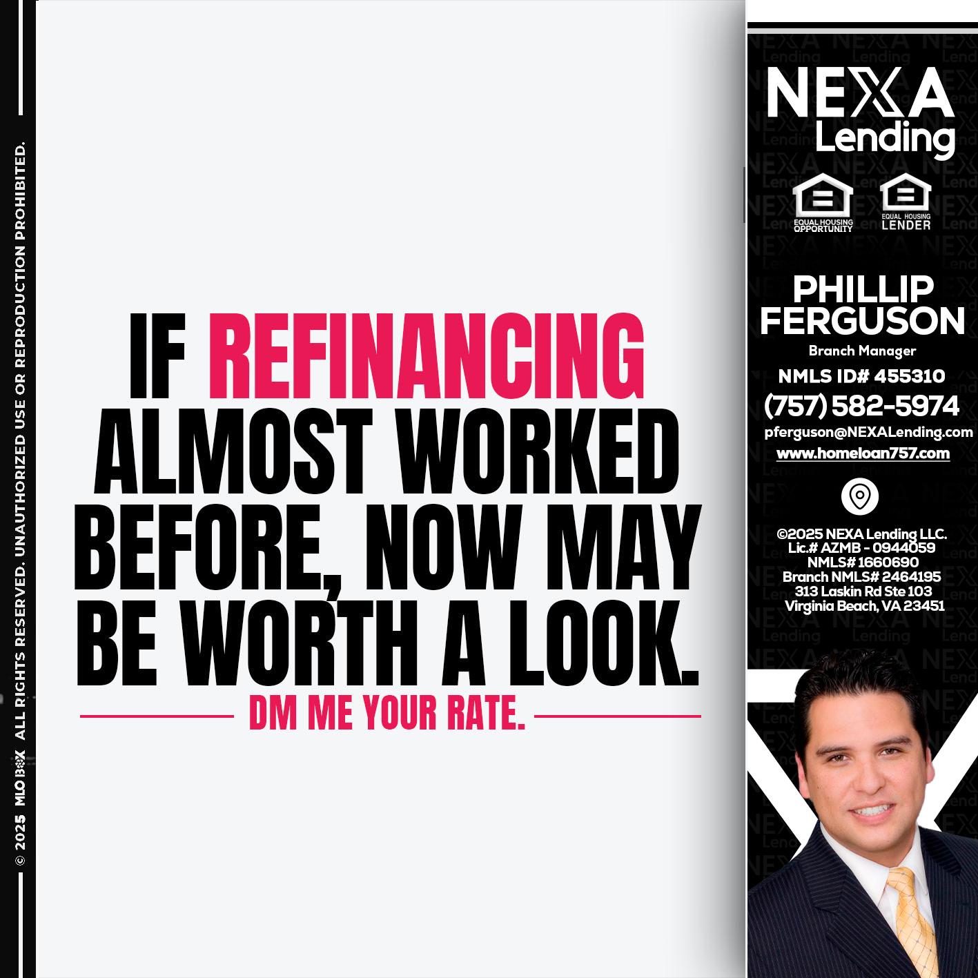 if refinancing - Phillip Ferguson -Branch Manager