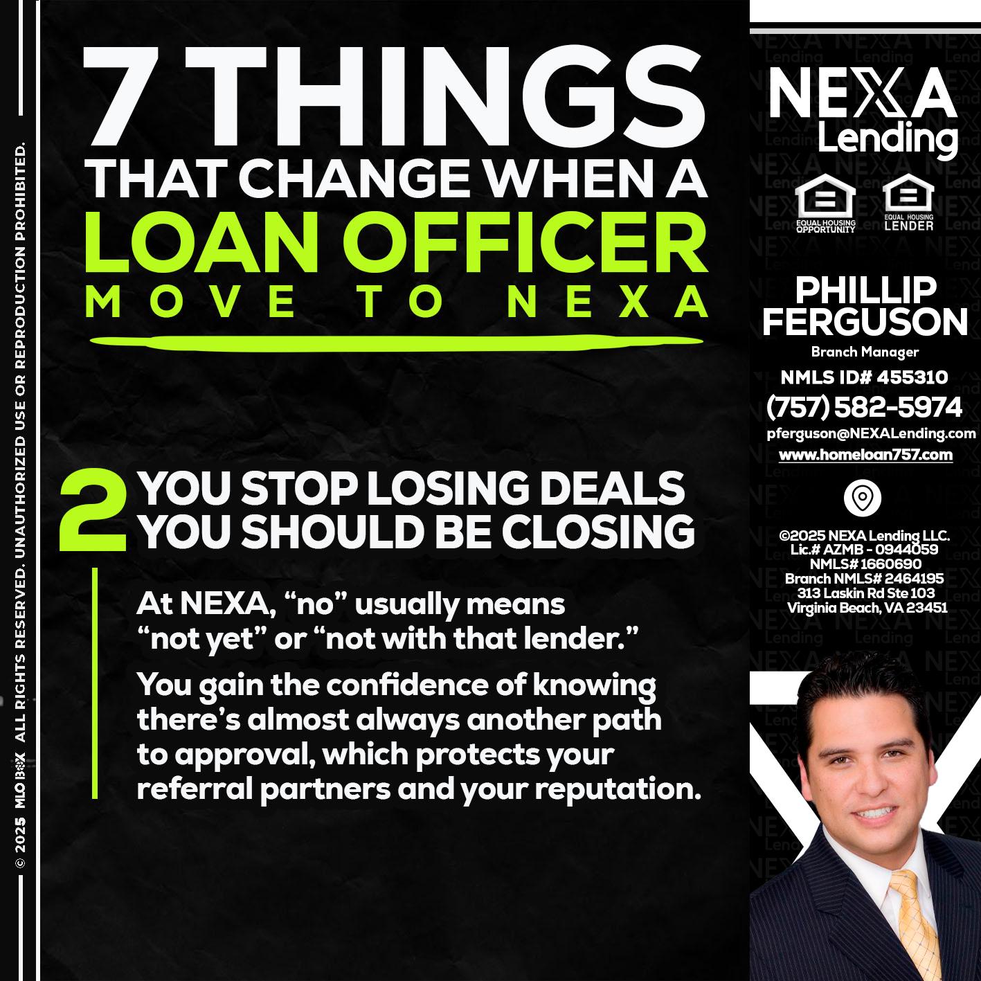 7 THINGS (2) - Phillip Ferguson -Branch Manager