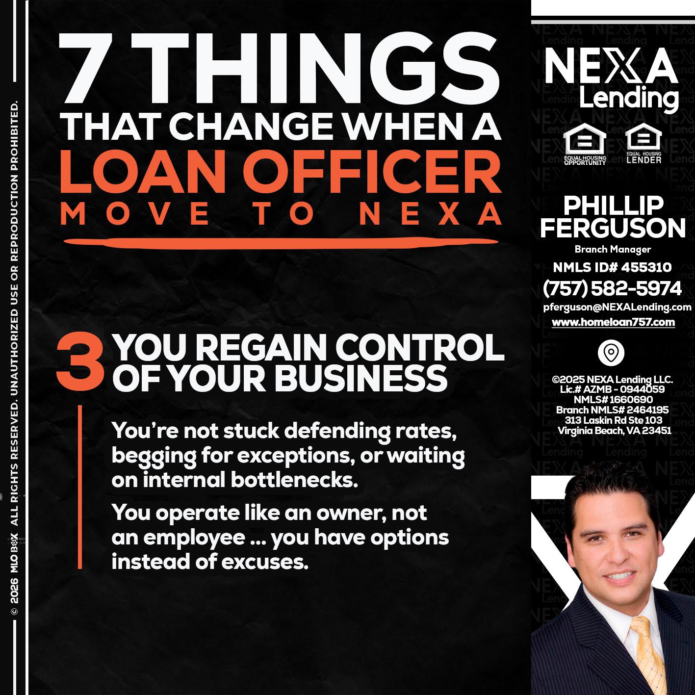 7 things (3) - Phillip Ferguson -Branch Manager