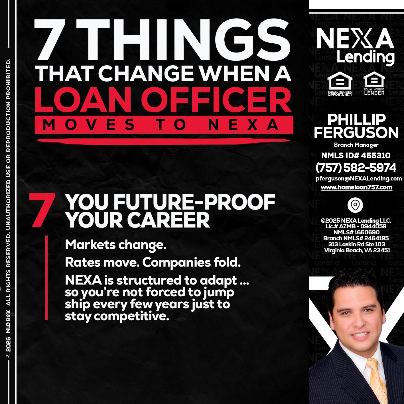 7 THINGS (7) - Phillip Ferguson -Branch Manager