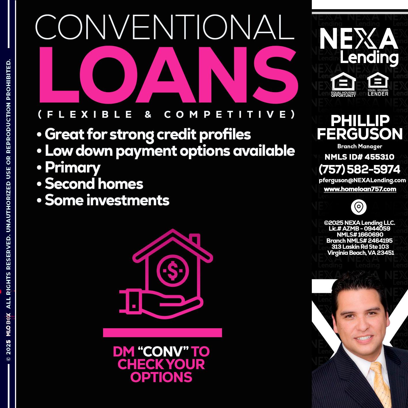 CONVENTIONAL LOANS - Phillip Ferguson -Branch Manager