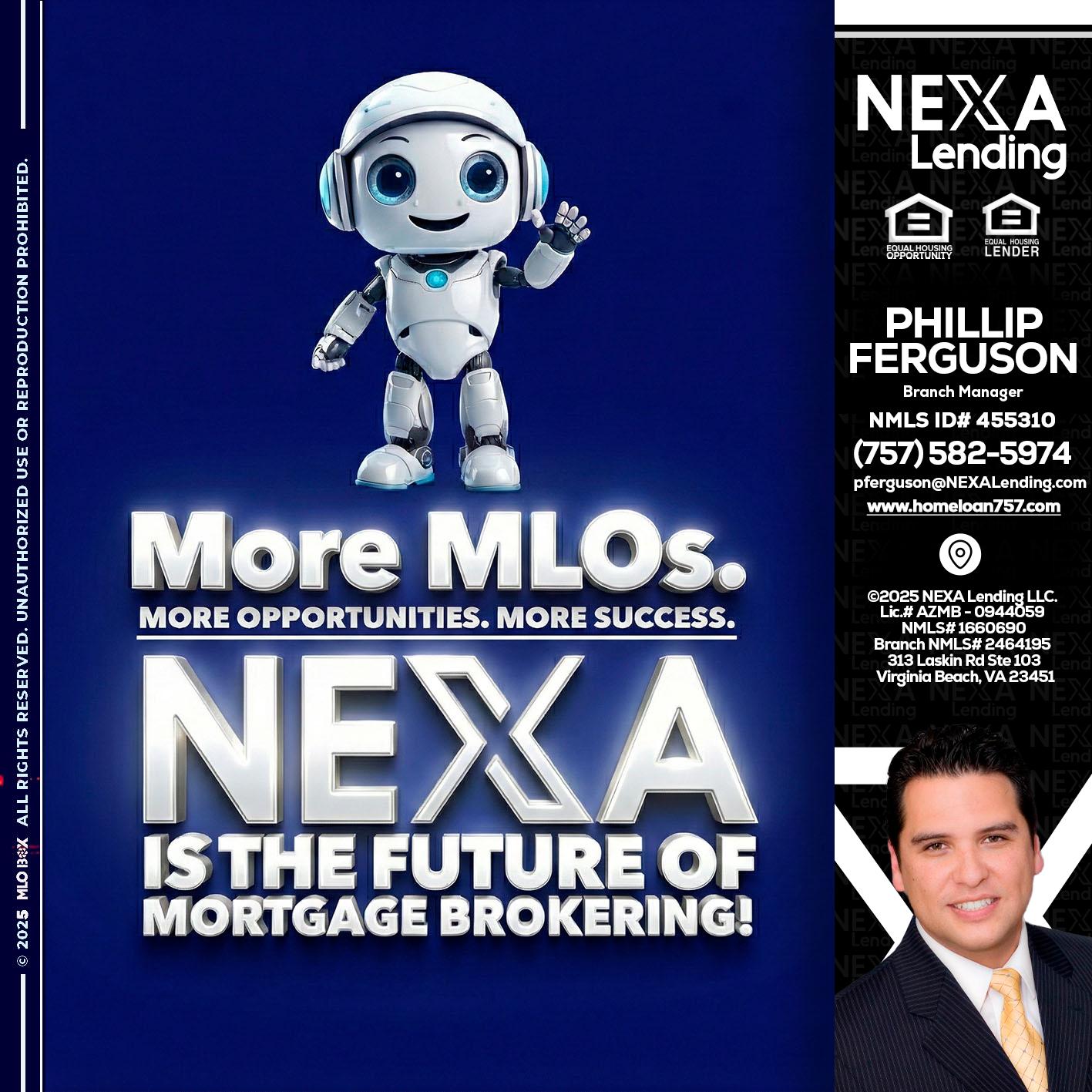 MORE MLOs - Phillip Ferguson -Branch Manager