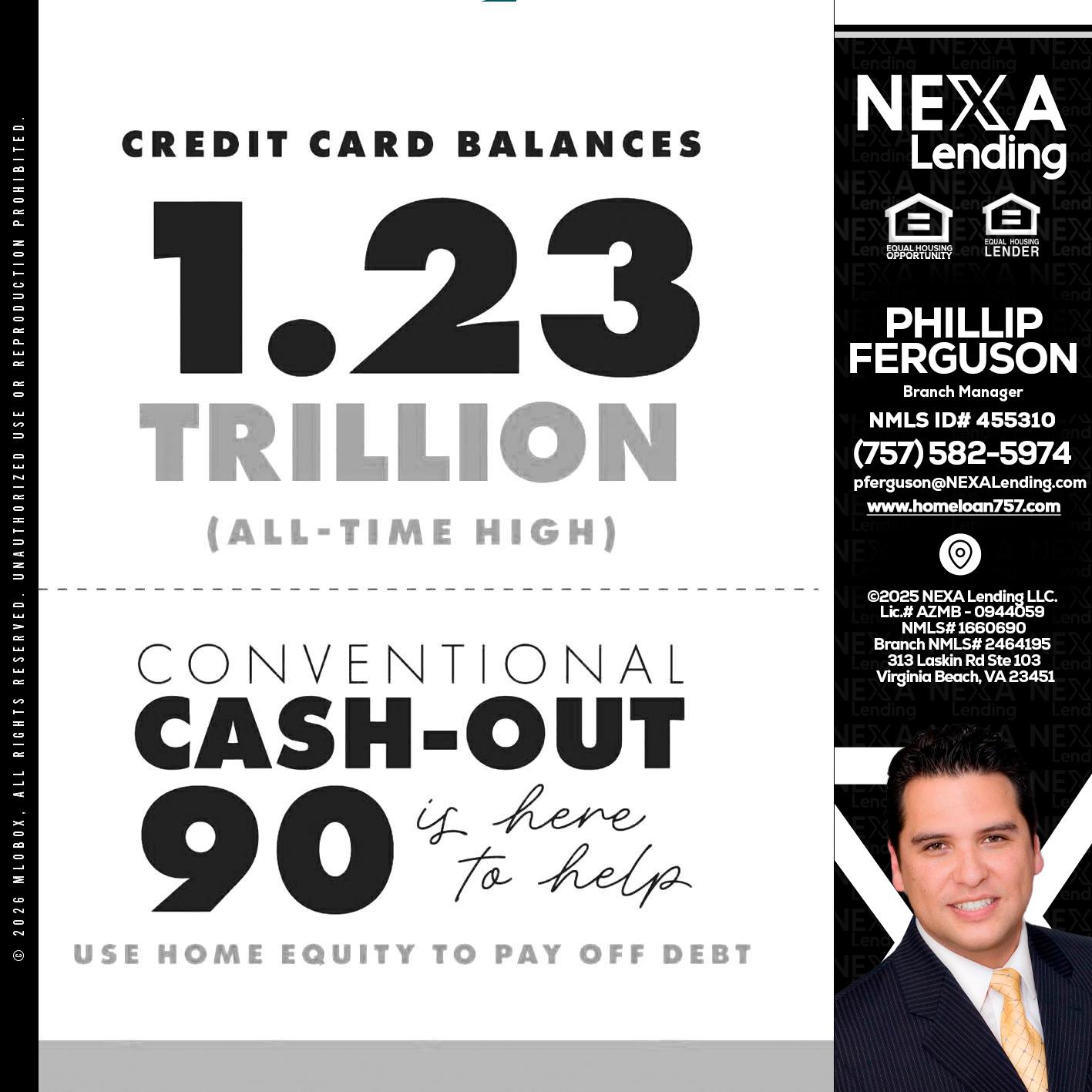 CREDIT CARD BALANCE - Phillip Ferguson -Branch Manager