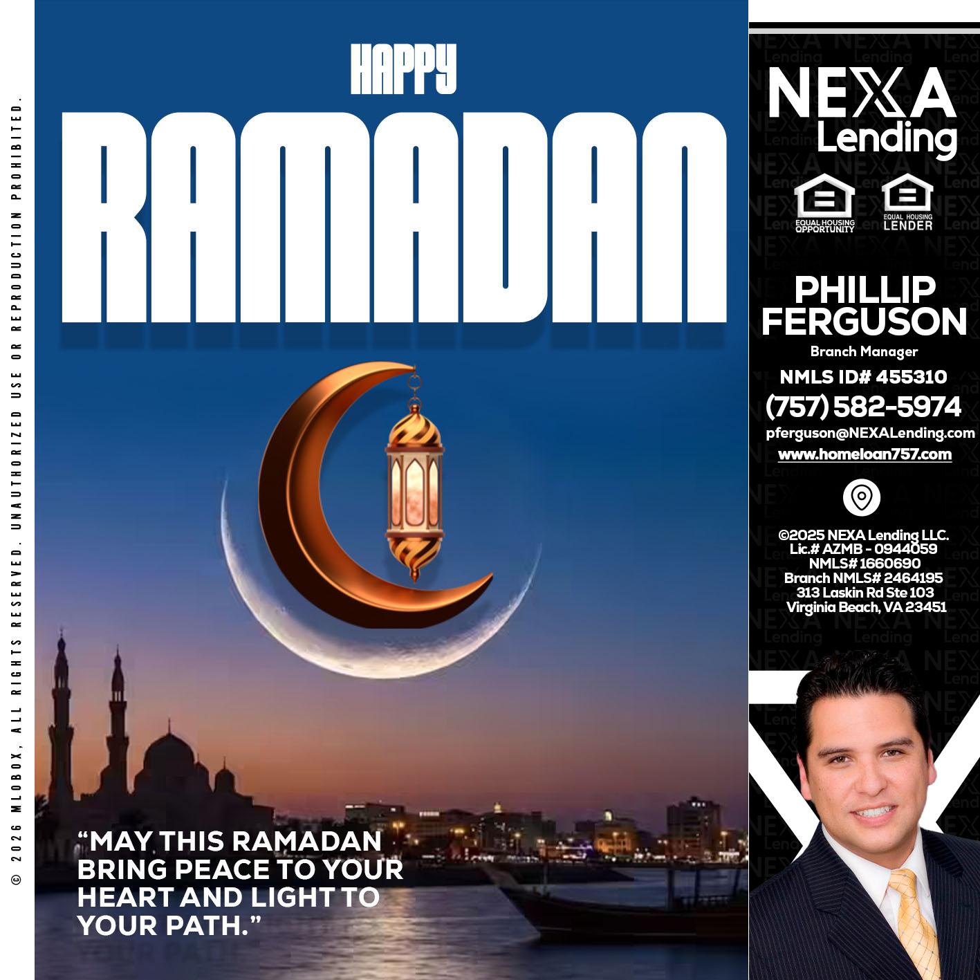RAMADAN - Phillip Ferguson -Branch Manager