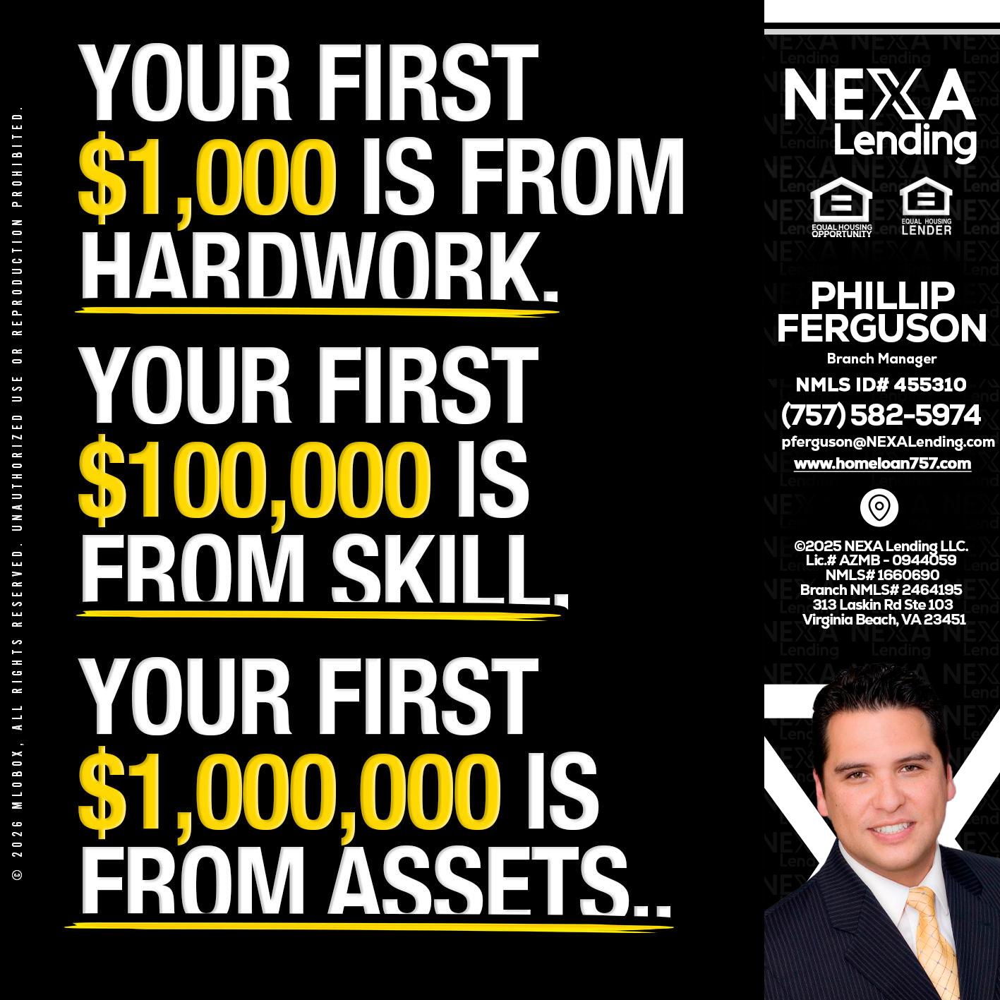 YOUR FIRST $1000 - Phillip Ferguson -Branch Manager
