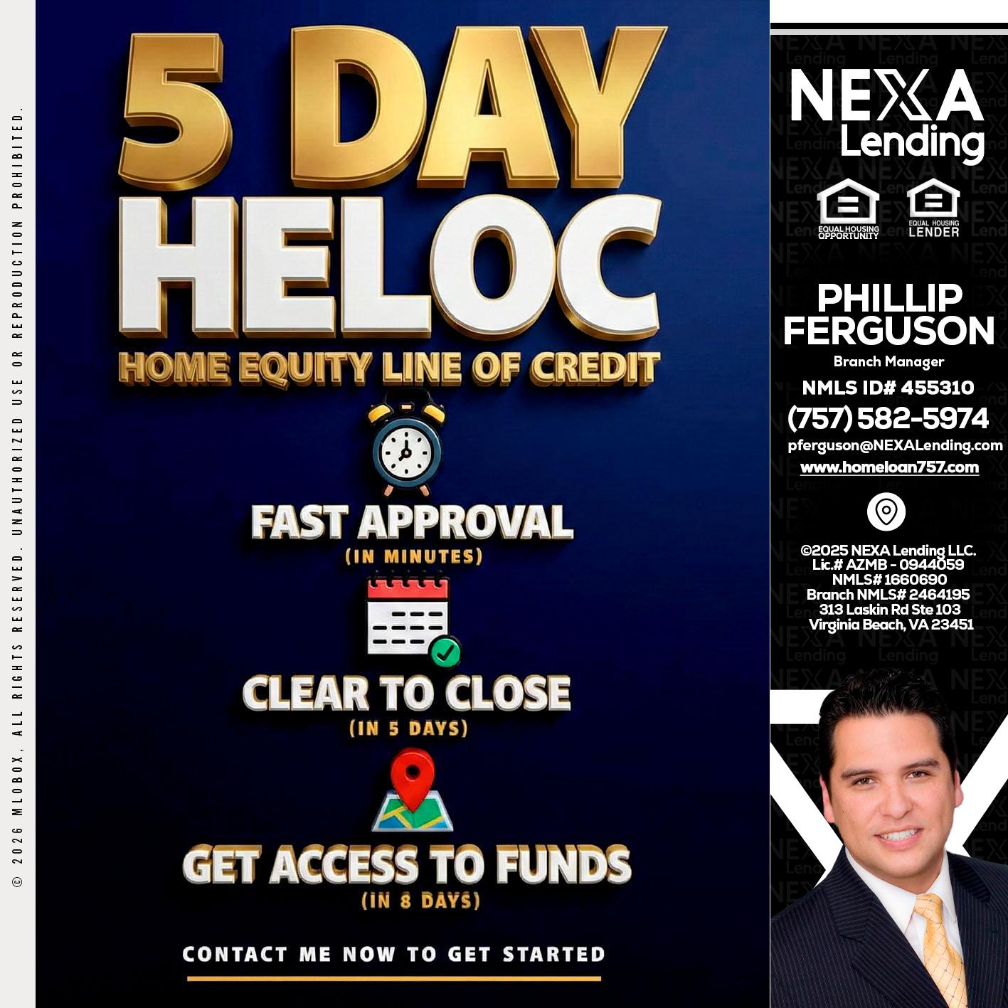 5 day hello - Phillip Ferguson -Branch Manager