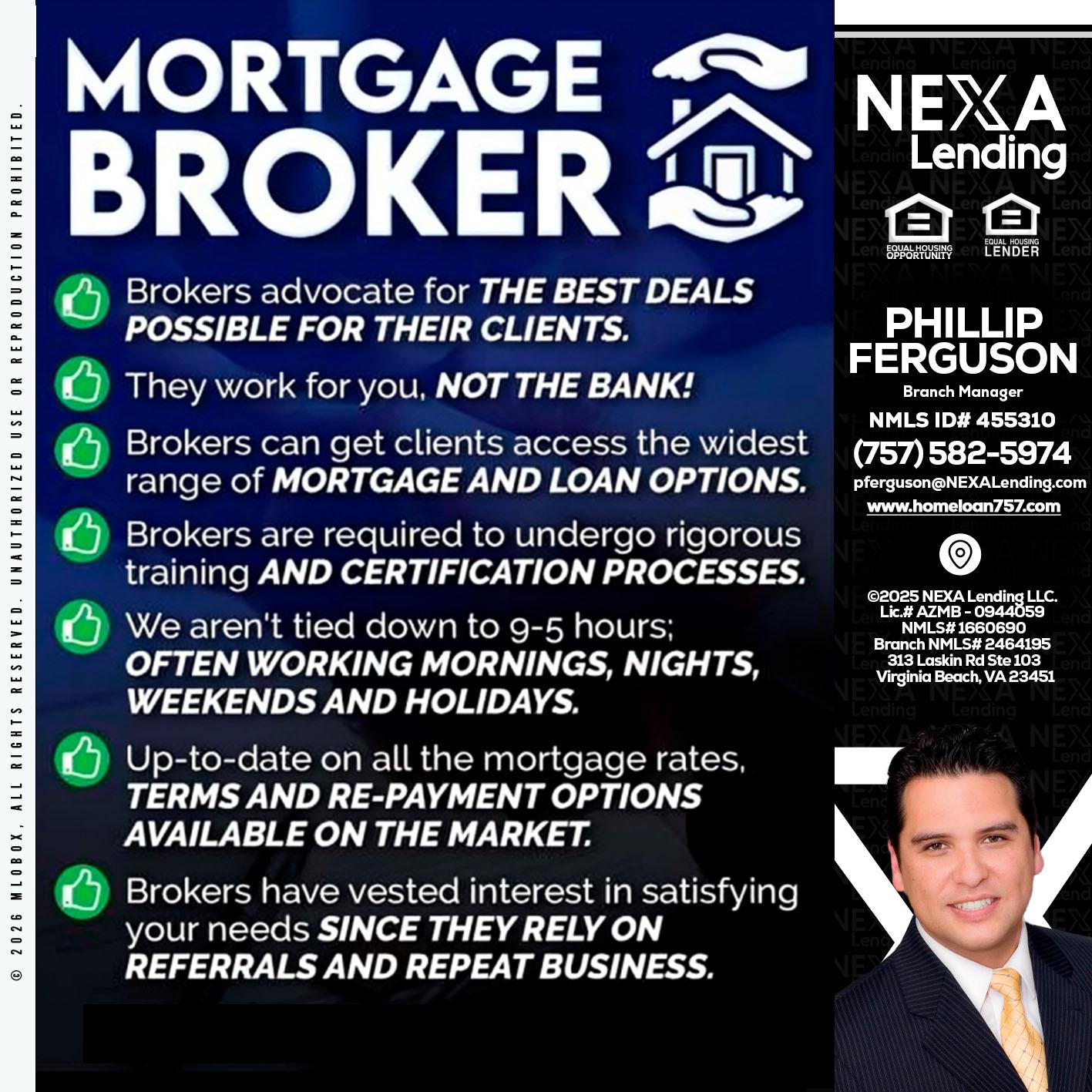 MORTGAGE BROKER - Phillip Ferguson -Branch Manager