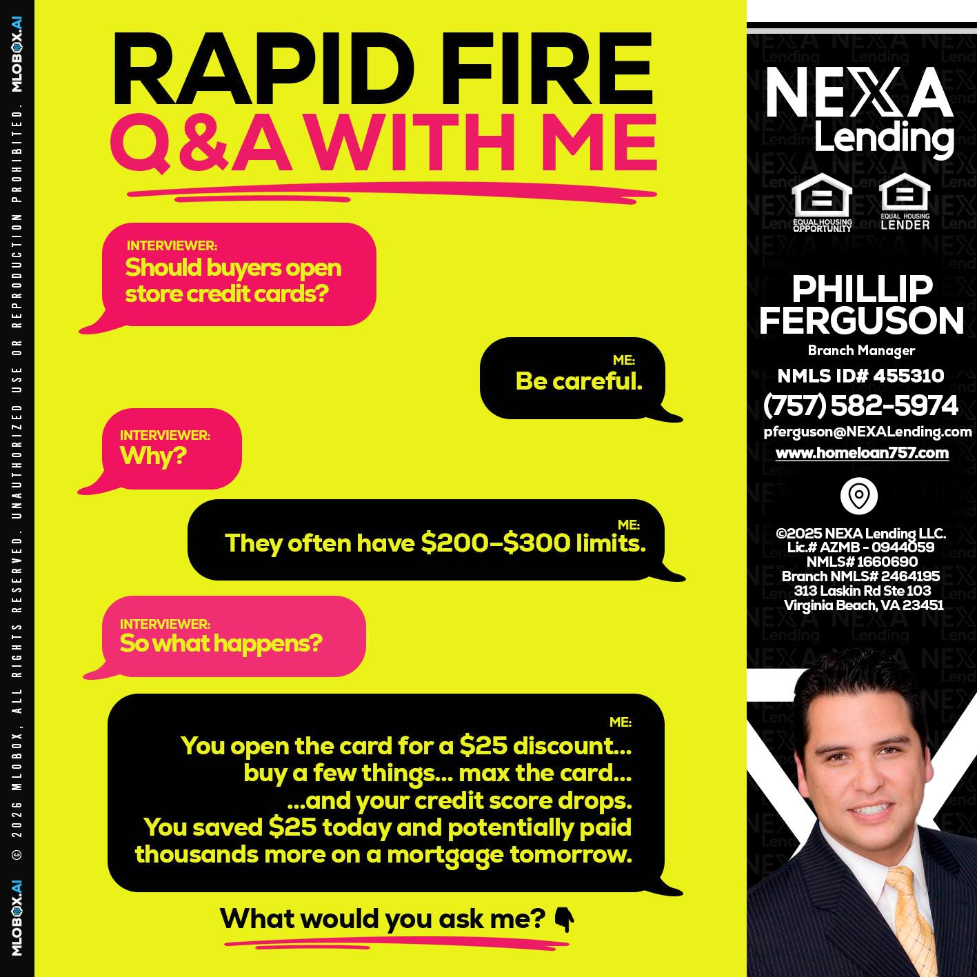 RAPID FIRE Q&A - Phillip Ferguson -Branch Manager