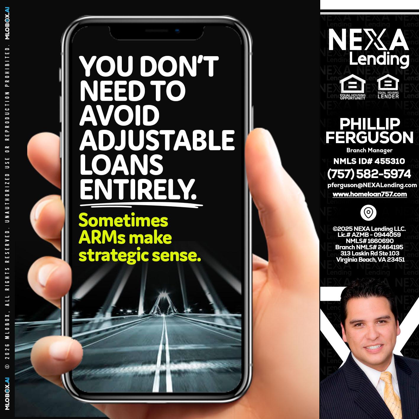YOU DONT NEED - Phillip Ferguson -Branch Manager