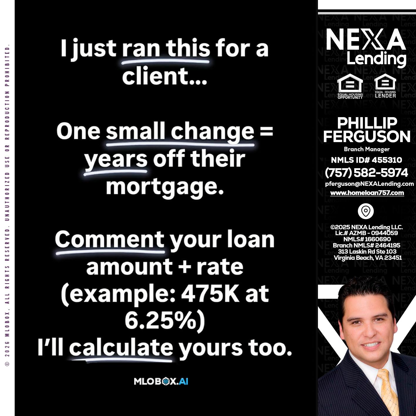 I JUST RAN - Phillip Ferguson -Branch Manager