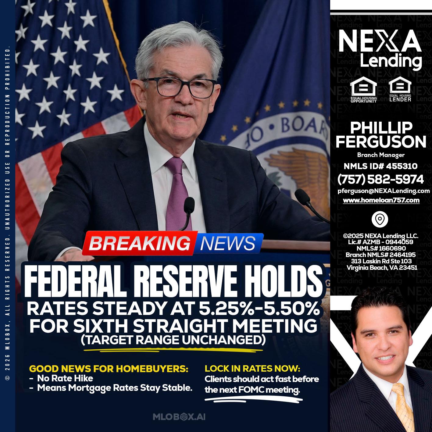 federal reserve - Phillip Ferguson -Branch Manager