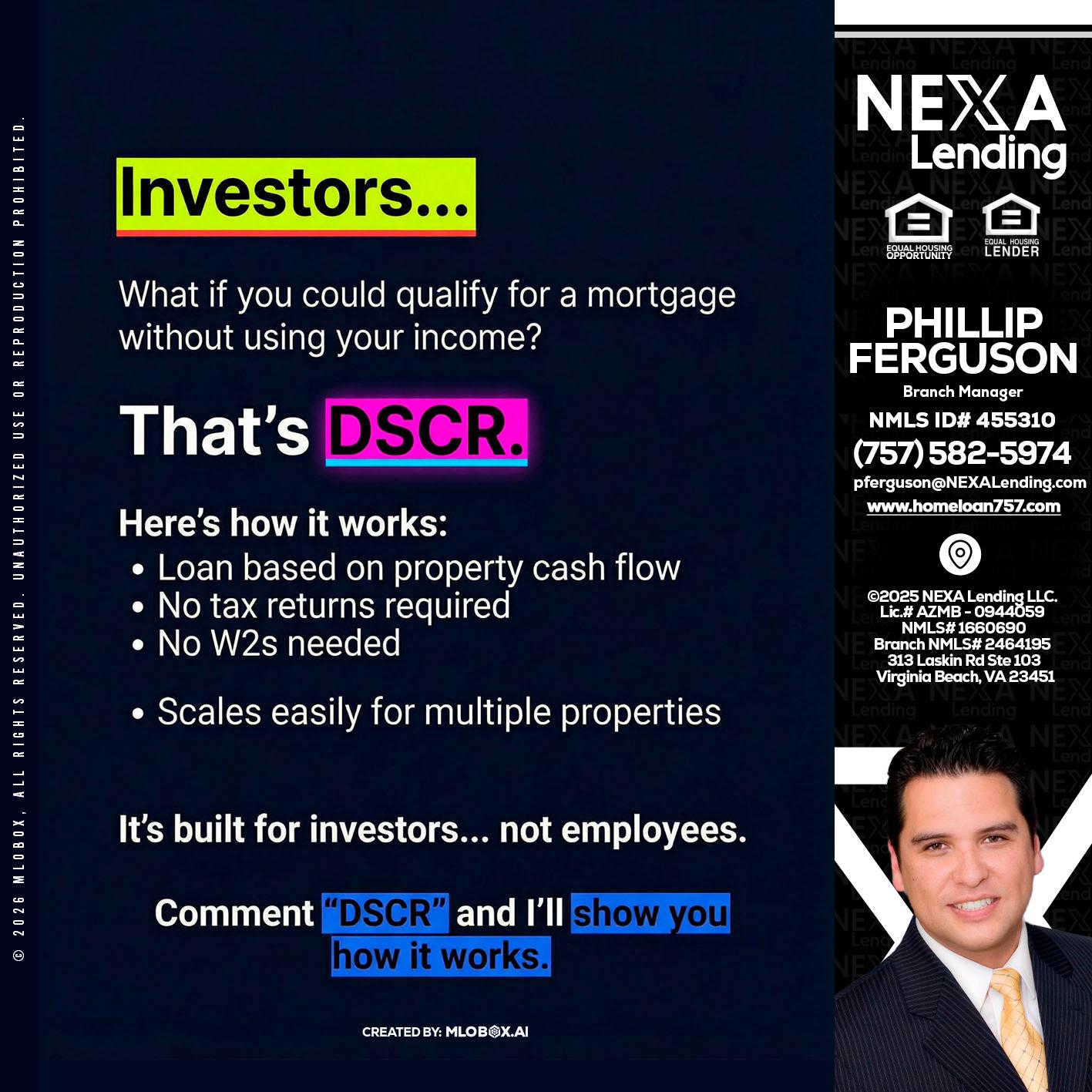 INVESTORS - Phillip Ferguson -Branch Manager
