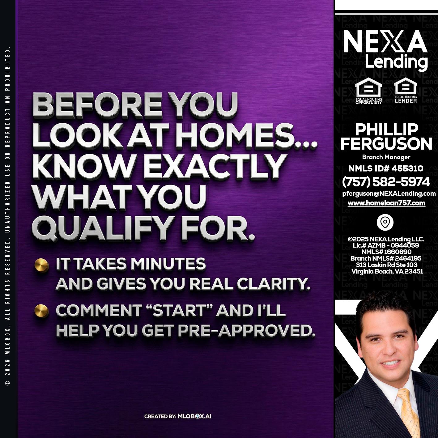 BEFORE YOU - Phillip Ferguson -Branch Manager