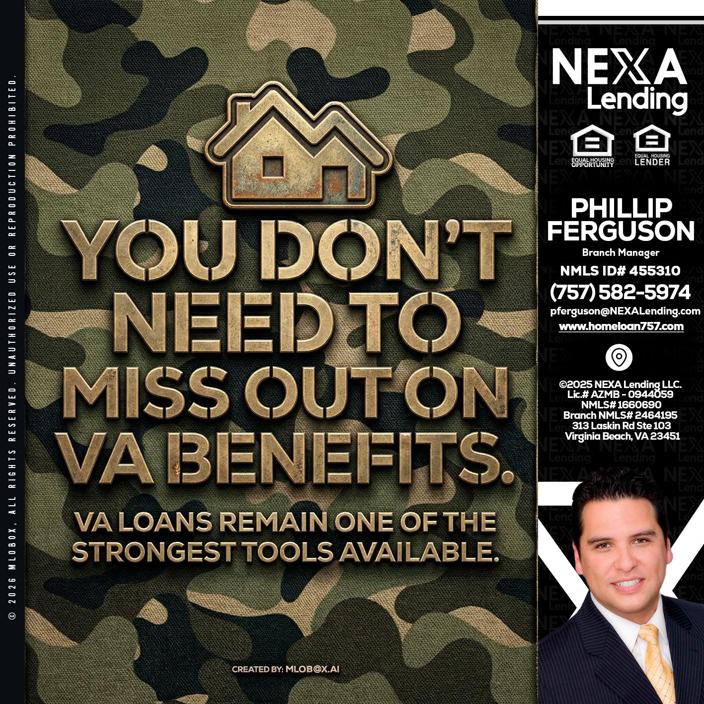you don't need - Phillip Ferguson -Branch Manager