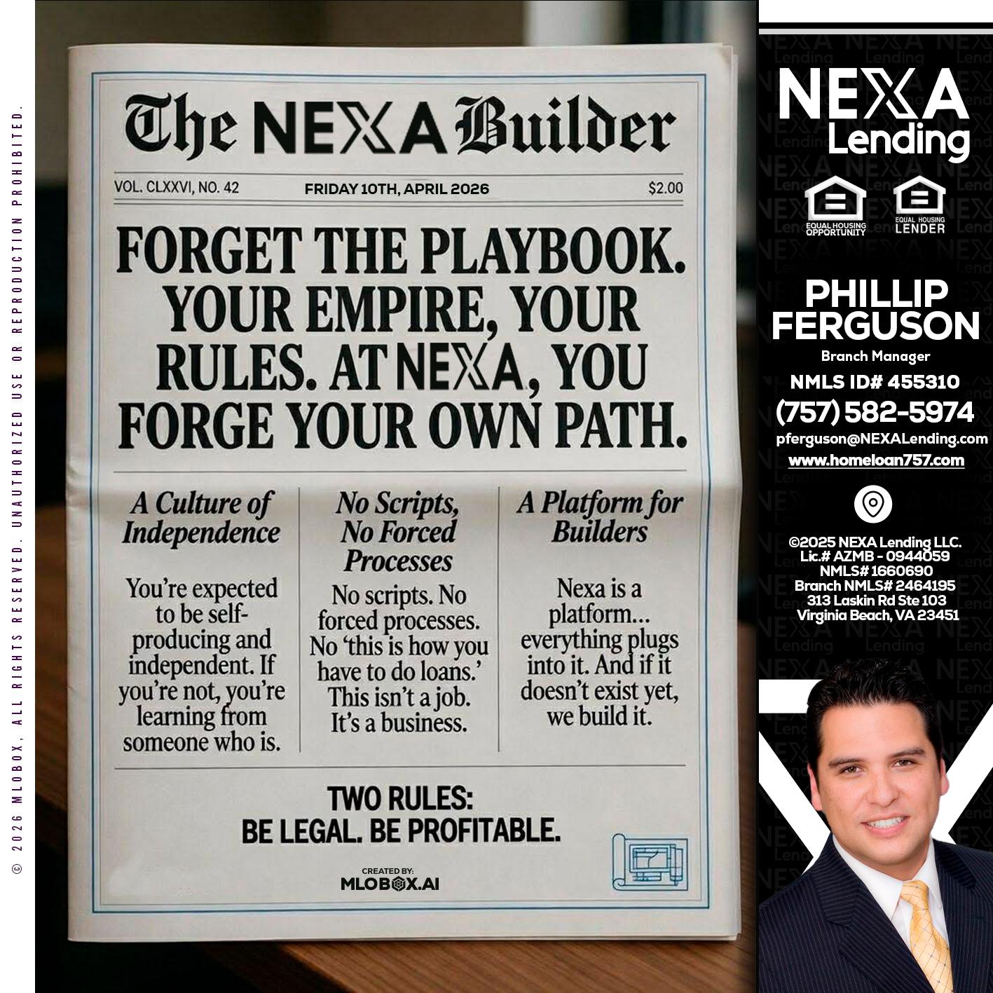 THE NEXA BUILDER - Phillip Ferguson -Branch Manager