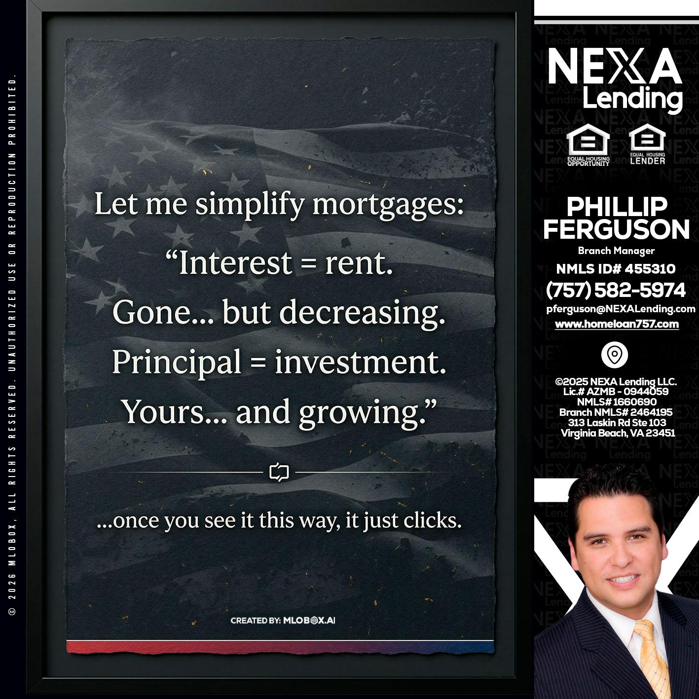 LET ME SIMPLIFY - Phillip Ferguson -Branch Manager