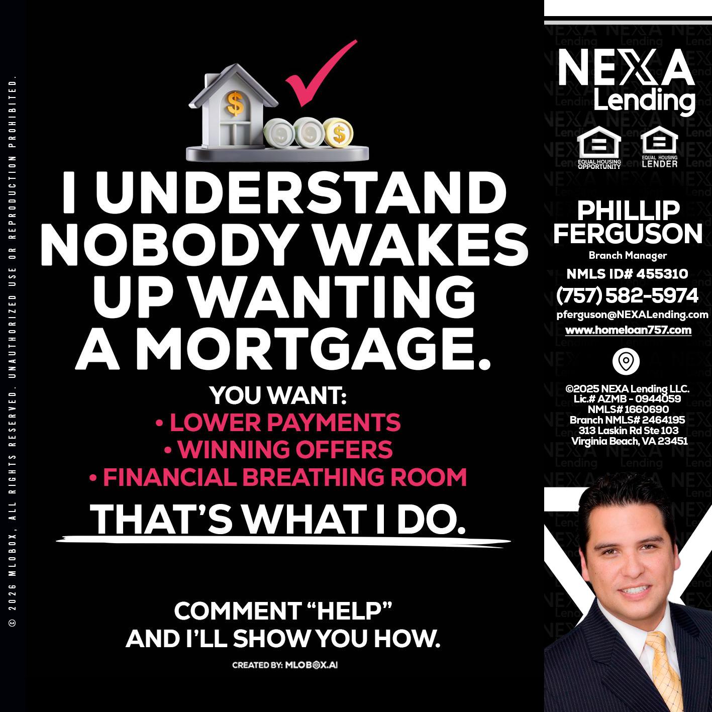 I UNDERSTAND - Phillip Ferguson -Branch Manager