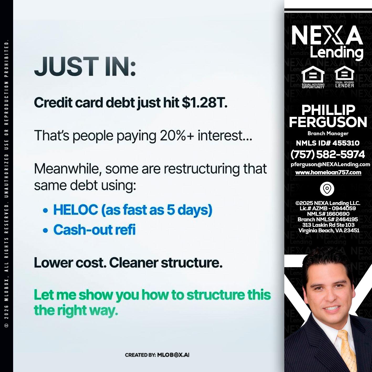 JUST IN - Phillip Ferguson -Branch Manager