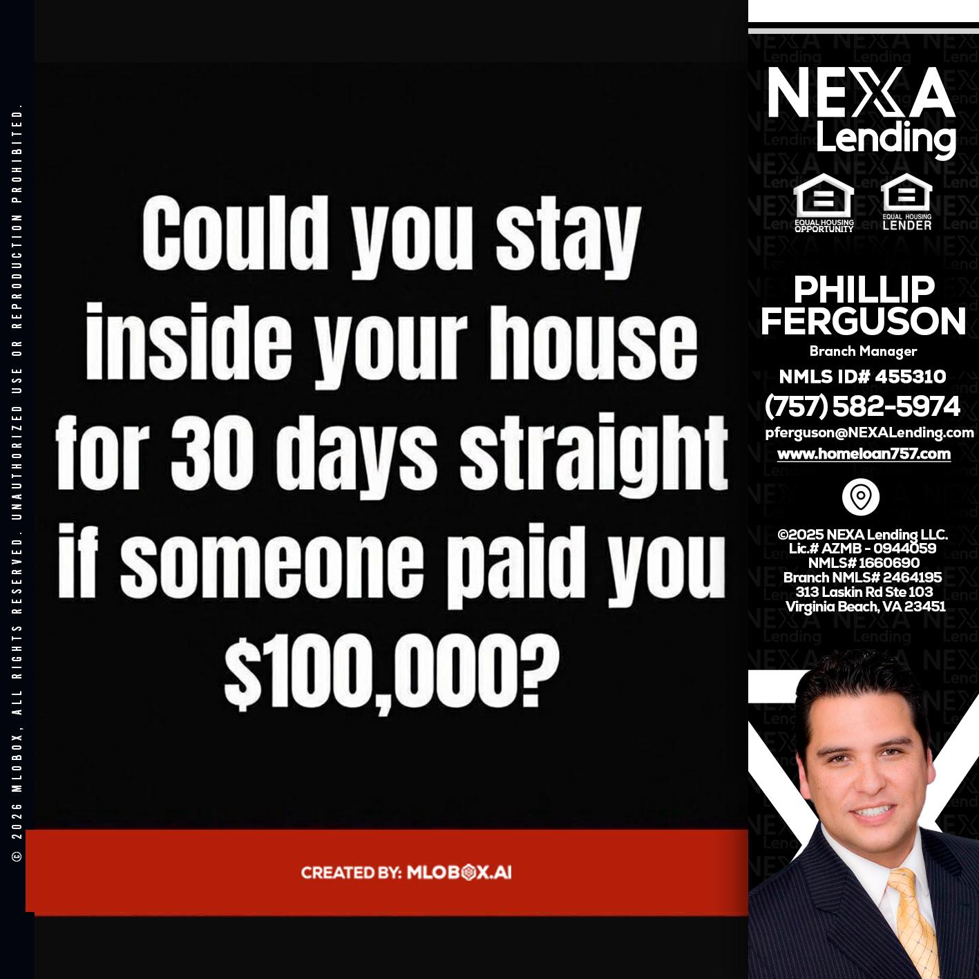 COULD YOU STAY - Phillip Ferguson -Branch Manager