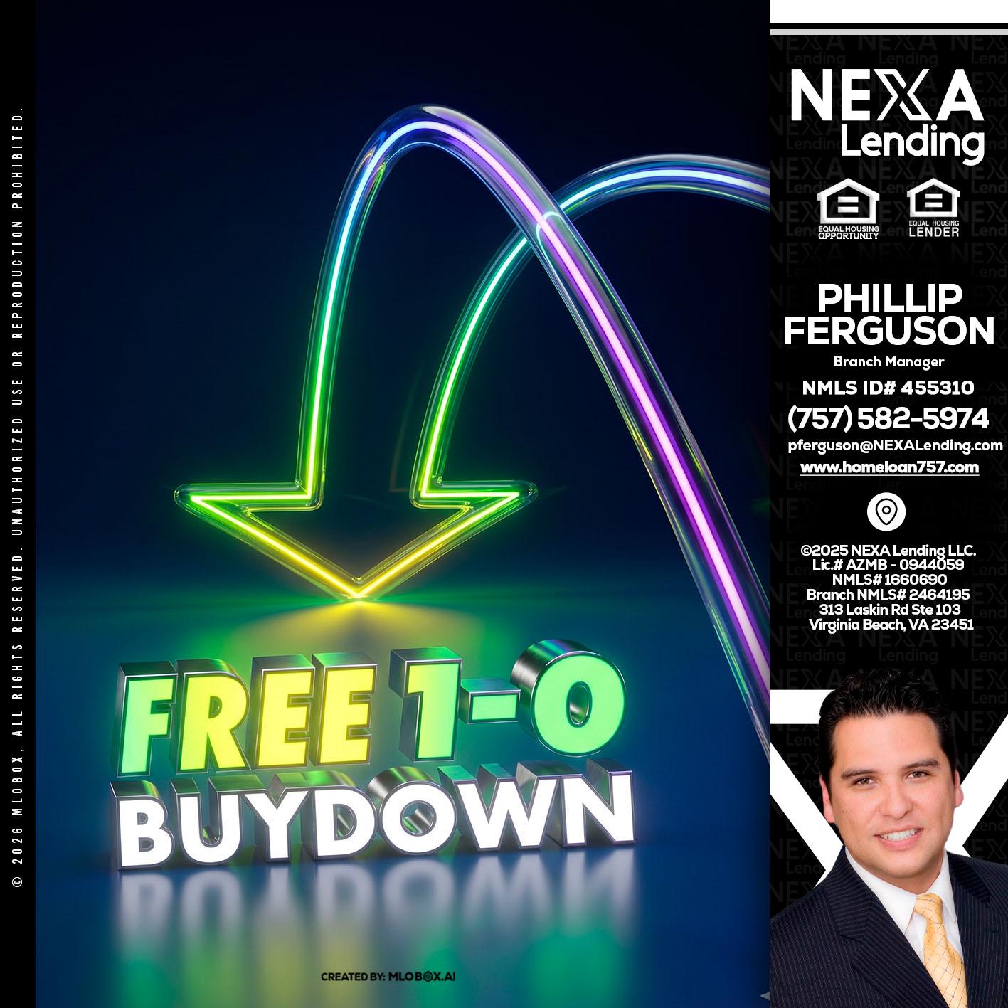 FREE 1-0 BUYDOWN - Phillip Ferguson -Branch Manager