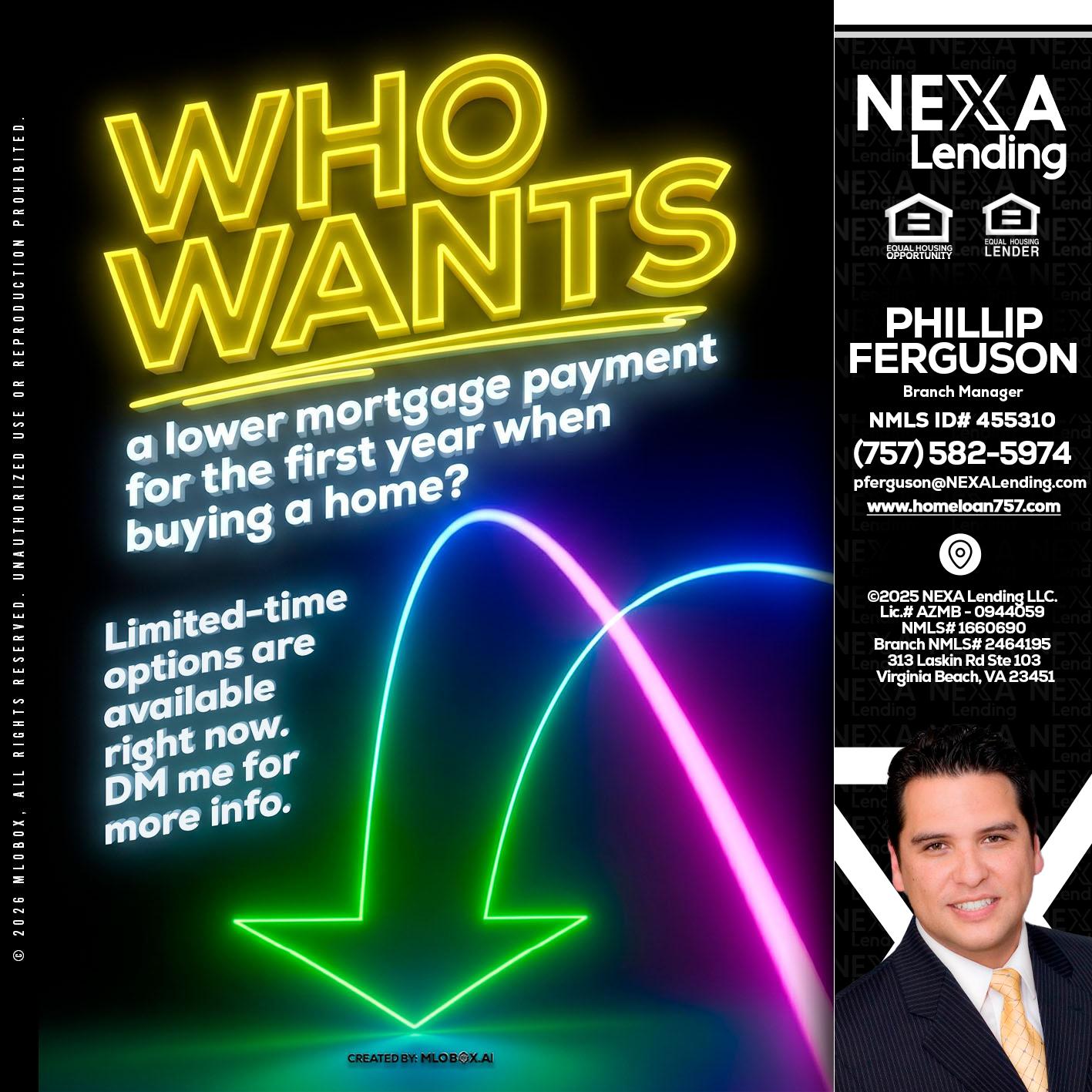 WHO WANTS - Phillip Ferguson -Branch Manager
