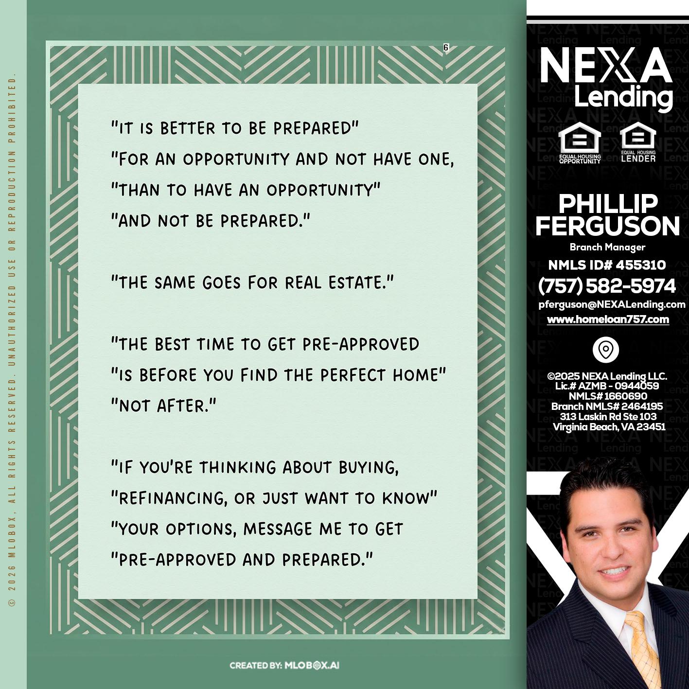 its better - Phillip Ferguson -Branch Manager