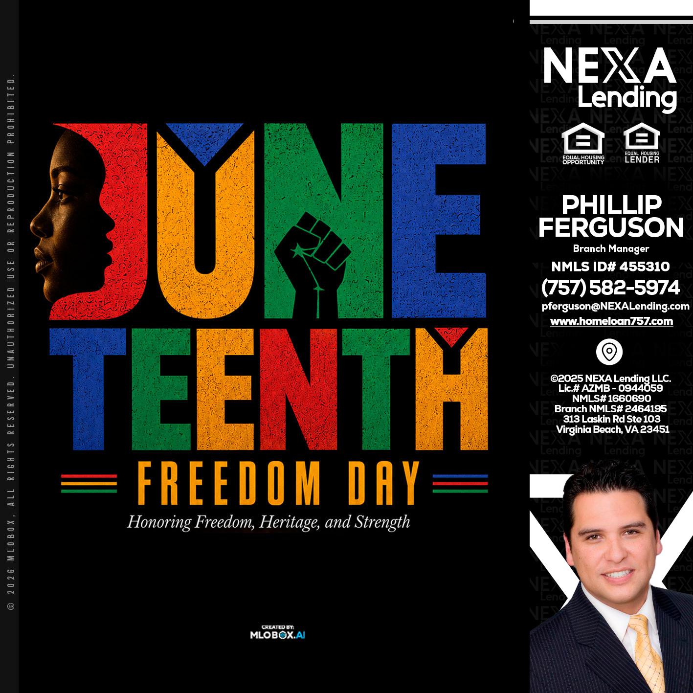 Juneteenth - Phillip Ferguson -Branch Manager
