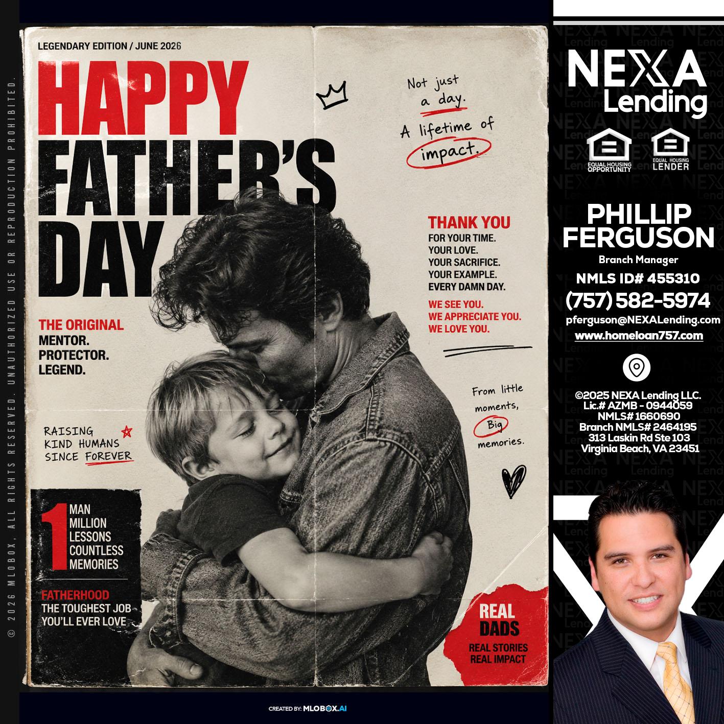 HAPPY FATHERS DAY - Phillip Ferguson -Branch Manager
