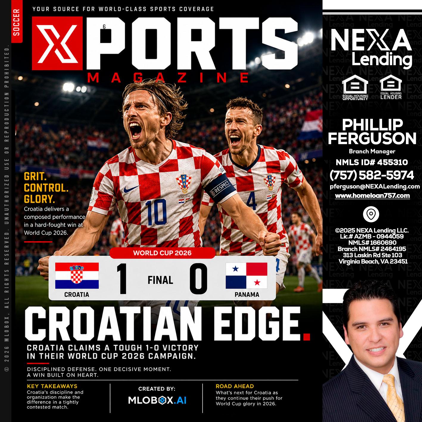 CROATIA 1-0 PANAMA - Phillip Ferguson -Branch Manager
