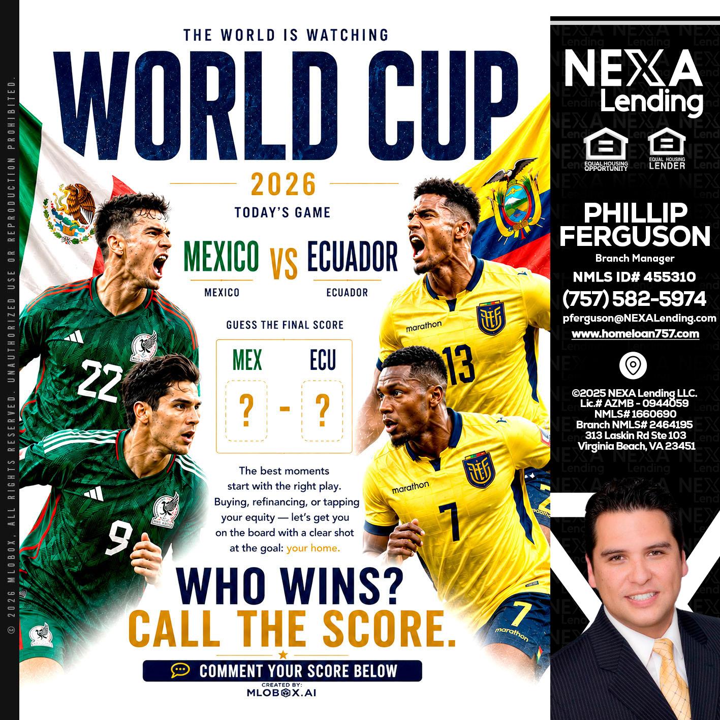 WORLD CUP 2026 - Phillip Ferguson -Branch Manager