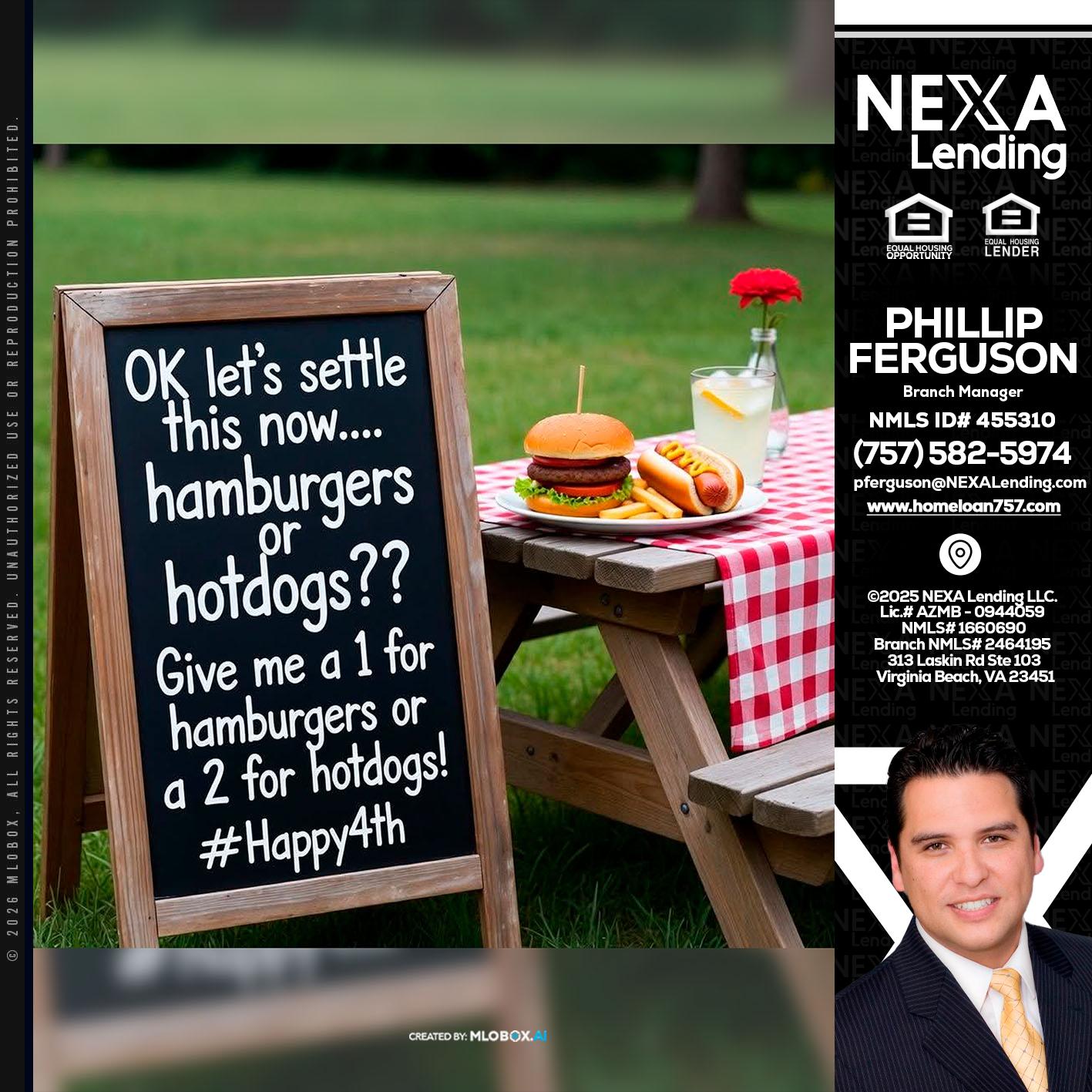 let settle this - Phillip Ferguson -Branch Manager