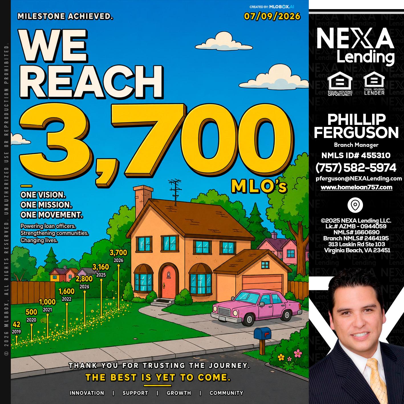3,700 MLO's - Phillip Ferguson -Branch Manager