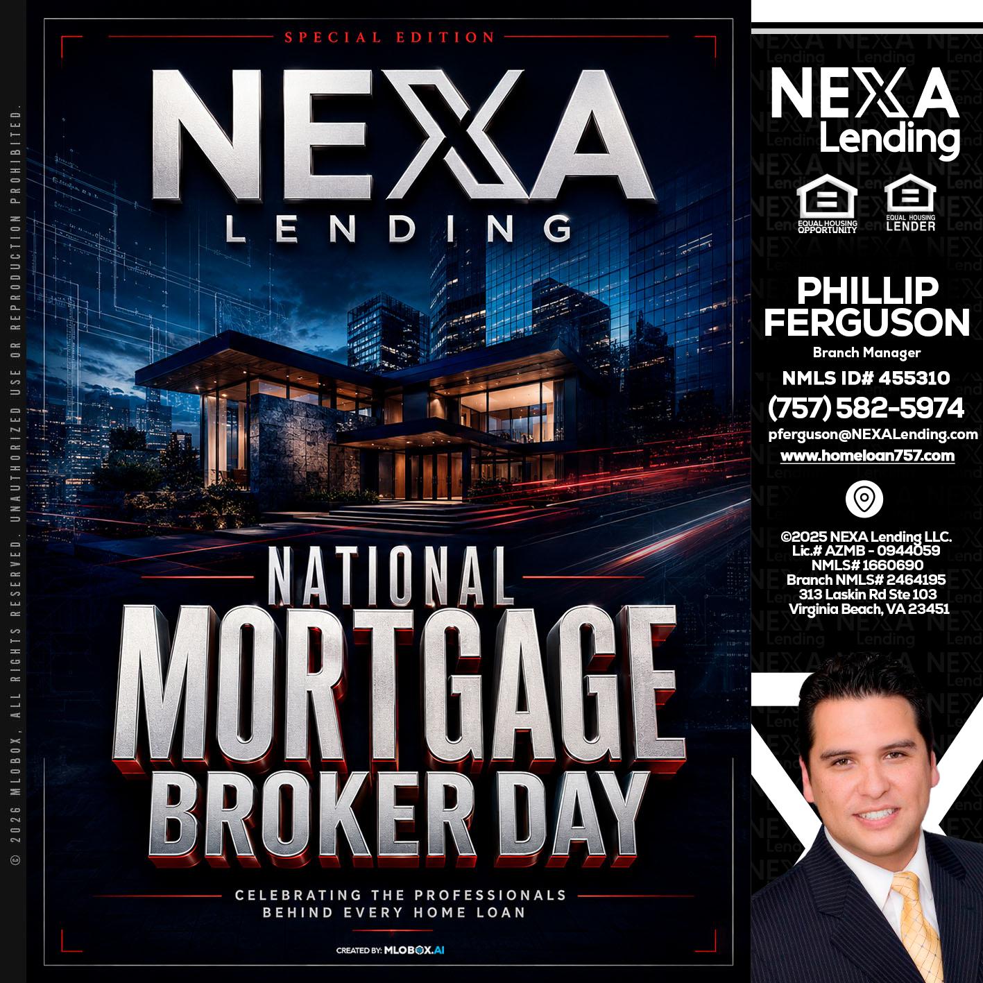 NATIONAL MORTGAGE BROKER DAY - Phillip Ferguson -Branch Manager