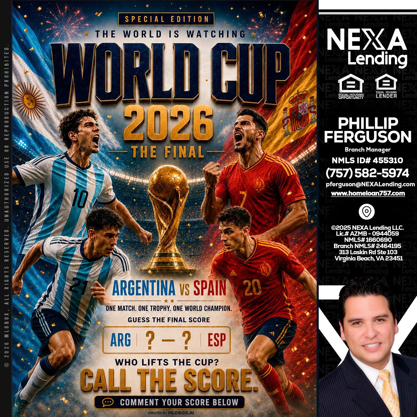 World Cup 2026 finals - Phillip Ferguson -Branch Manager