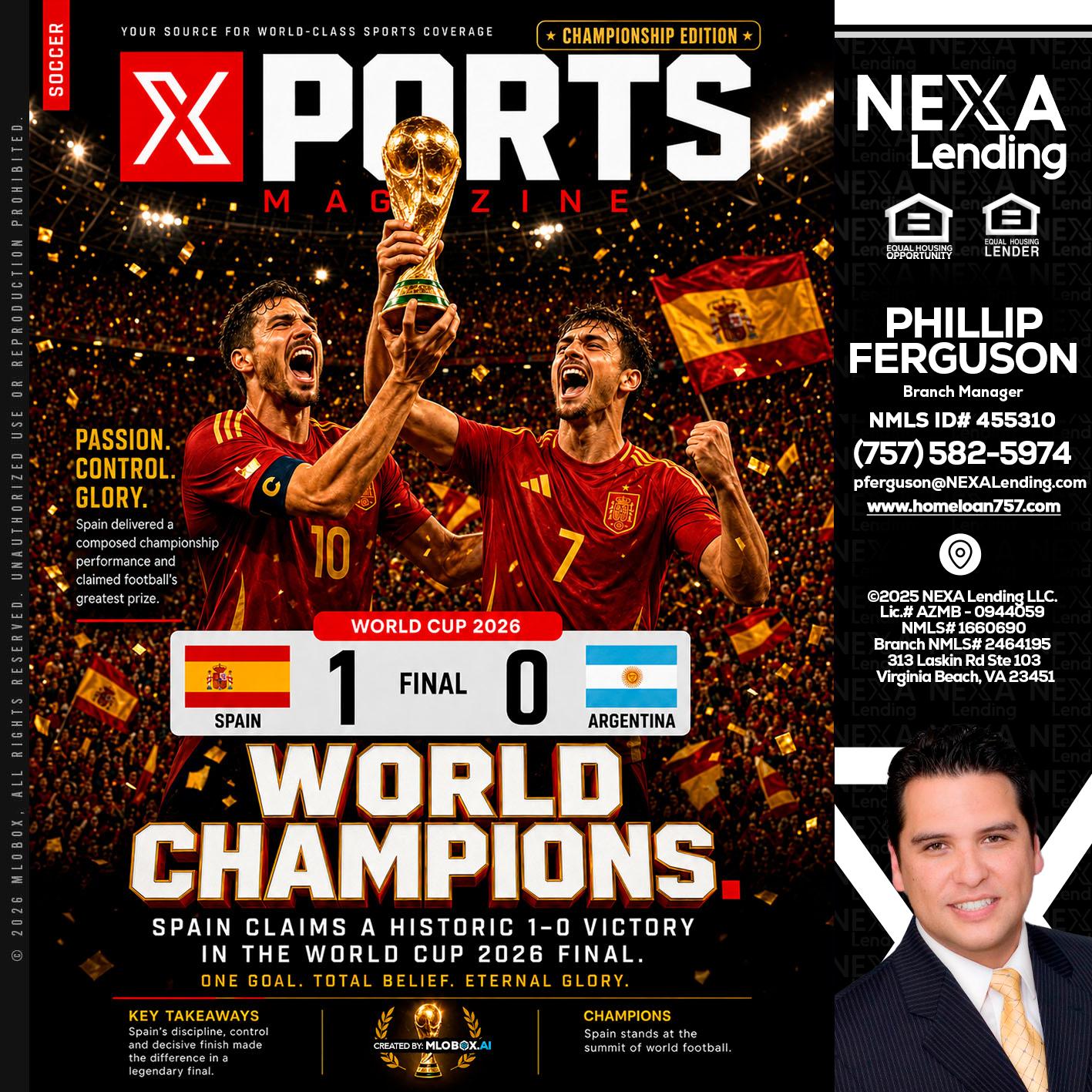 SPAIN CHAMPION - Phillip Ferguson -Branch Manager
