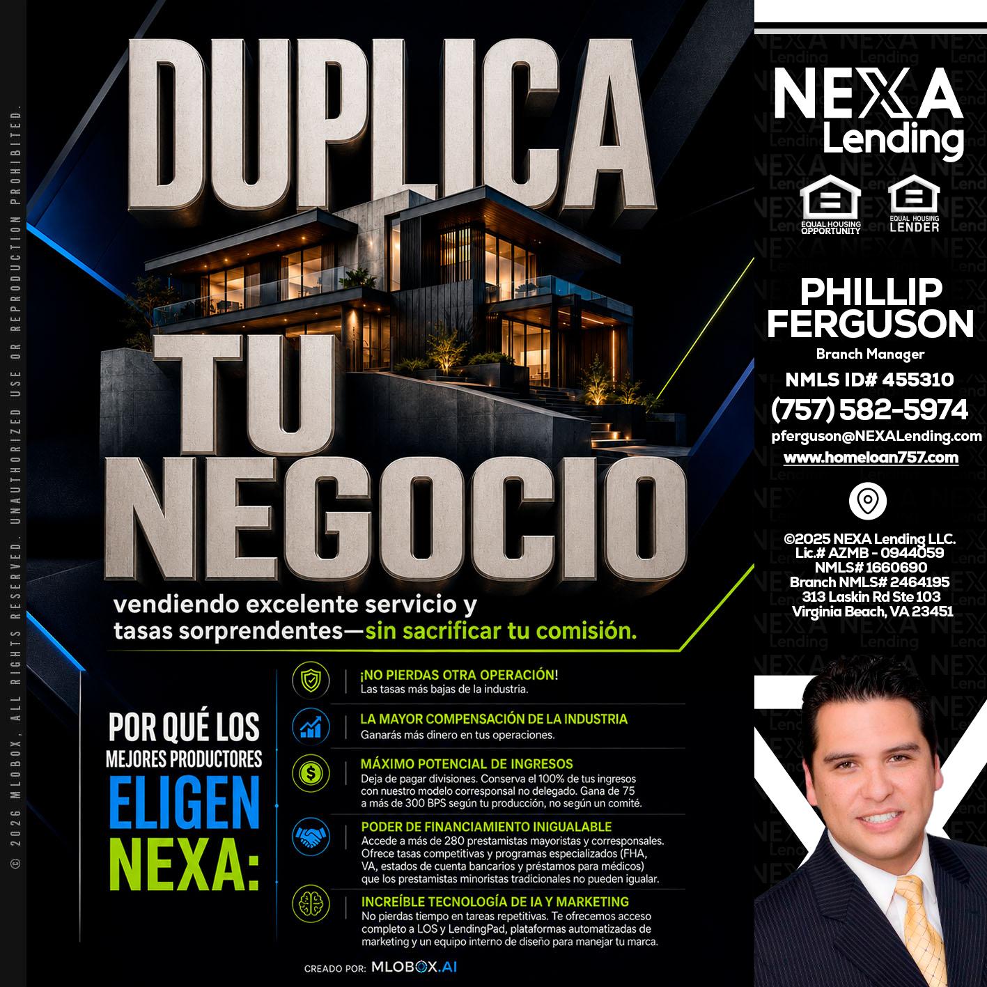 DUPLICA TU NEGOCIO - Phillip Ferguson -Branch Manager