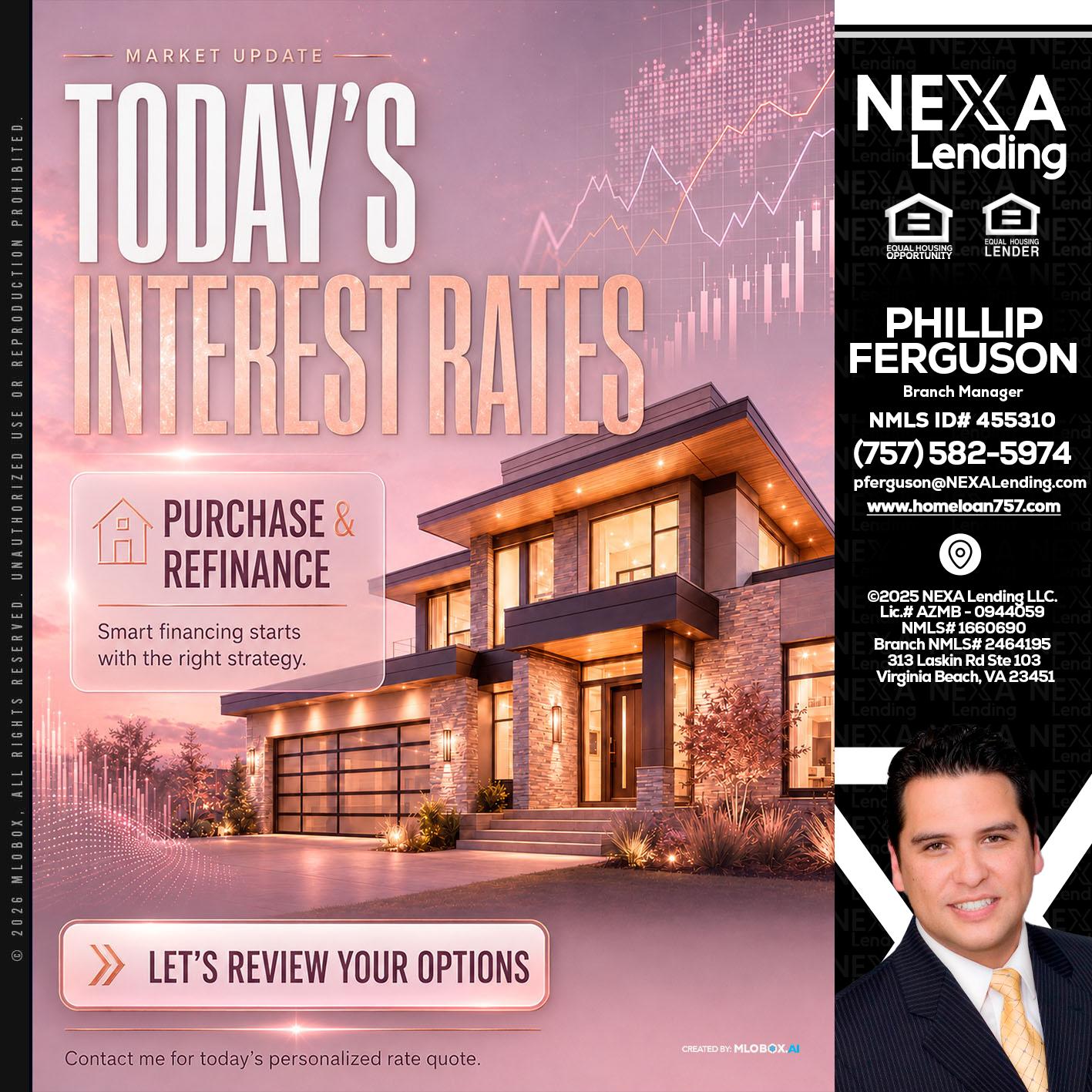todays interest rates - Phillip Ferguson -Branch Manager