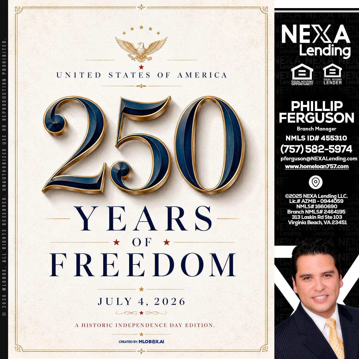 250 YEARS - Phillip Ferguson -Branch Manager