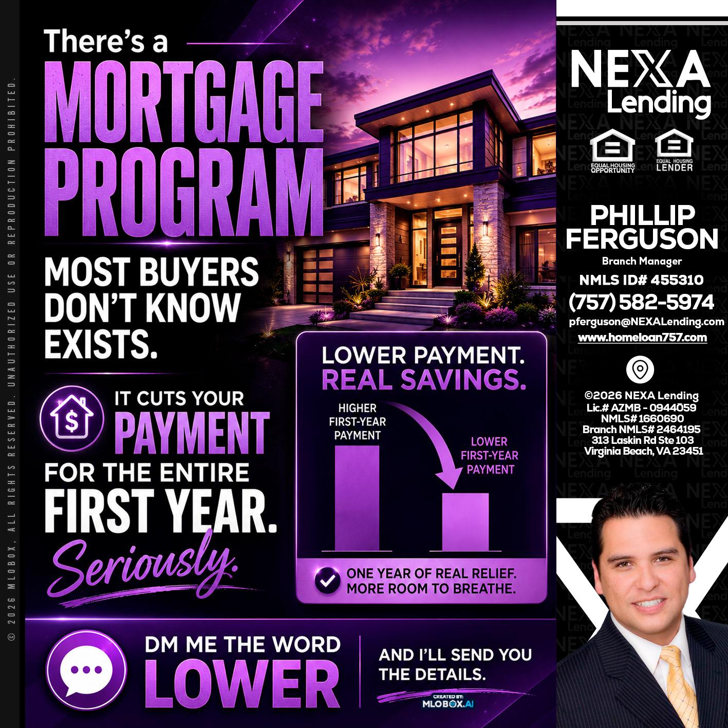 MORTGAGE PROGRAM - Phillip Ferguson -Branch Manager