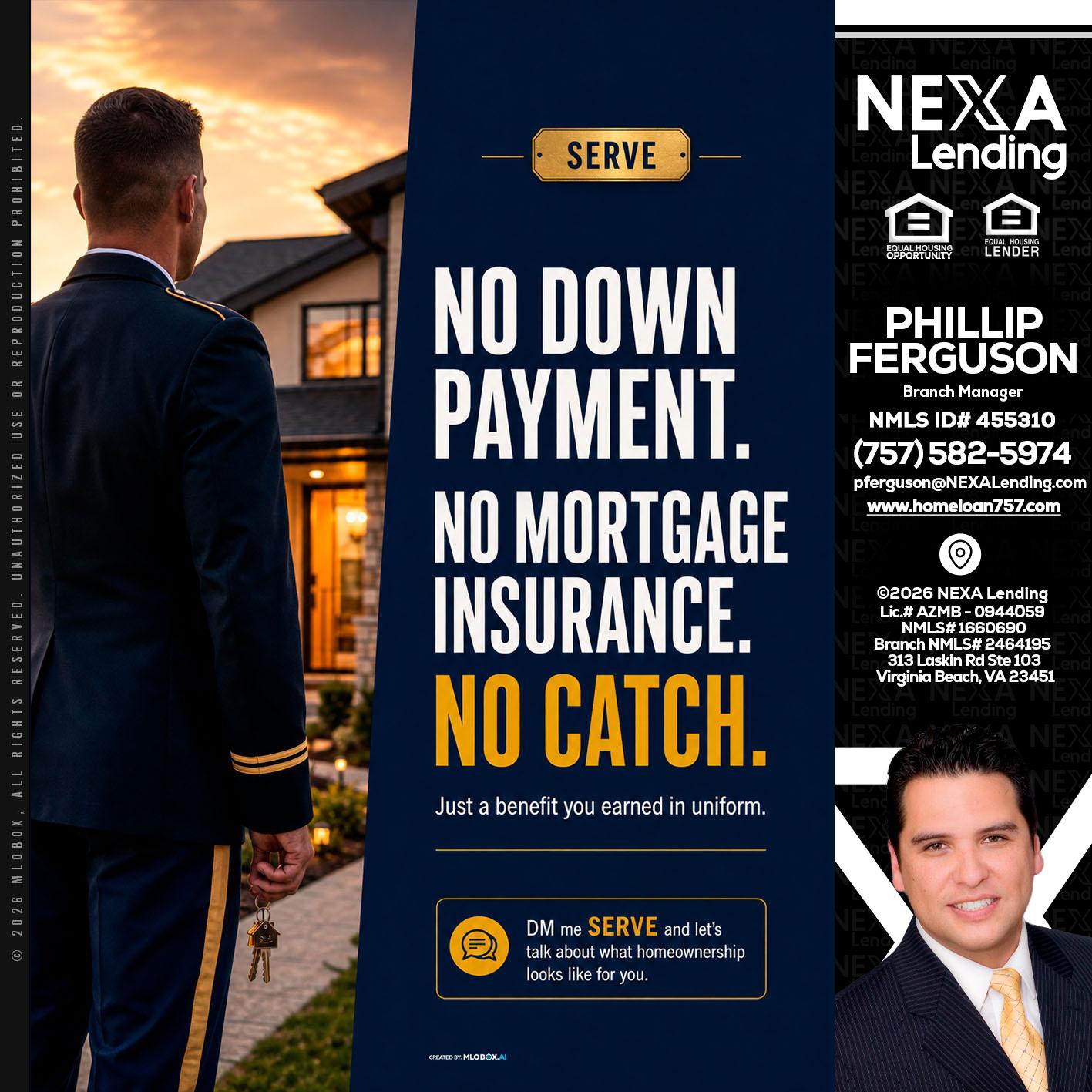 NO DOWN PAYMENT - Phillip Ferguson -Branch Manager