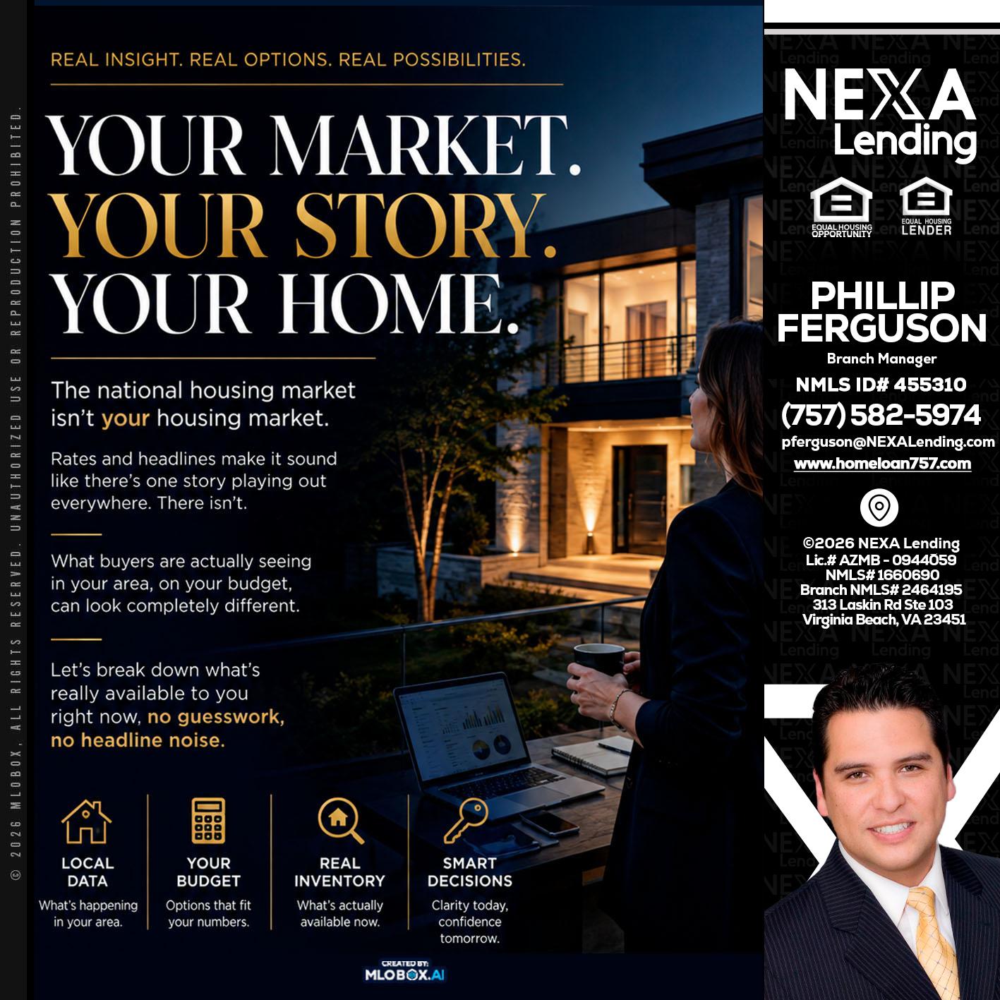 your market - Phillip Ferguson -Branch Manager