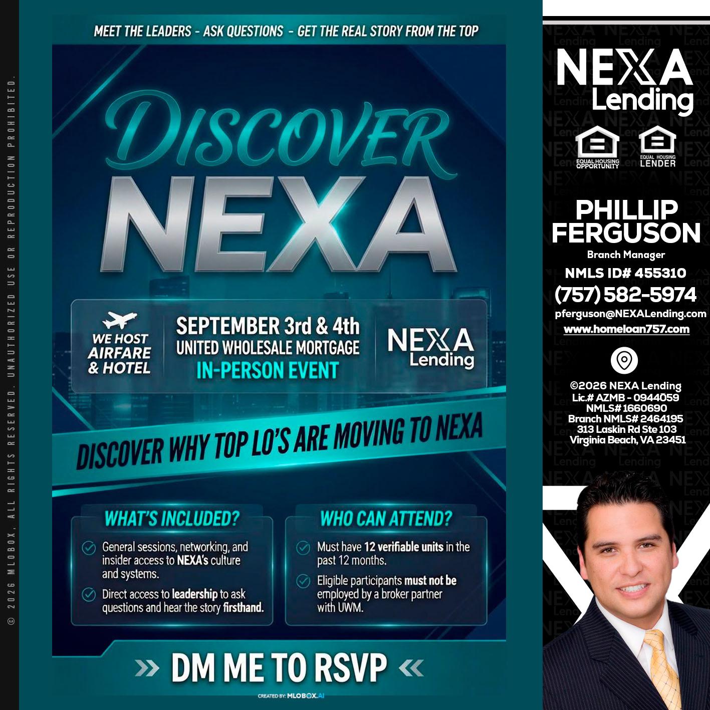 DISCOVER NEXA - Phillip Ferguson -Branch Manager