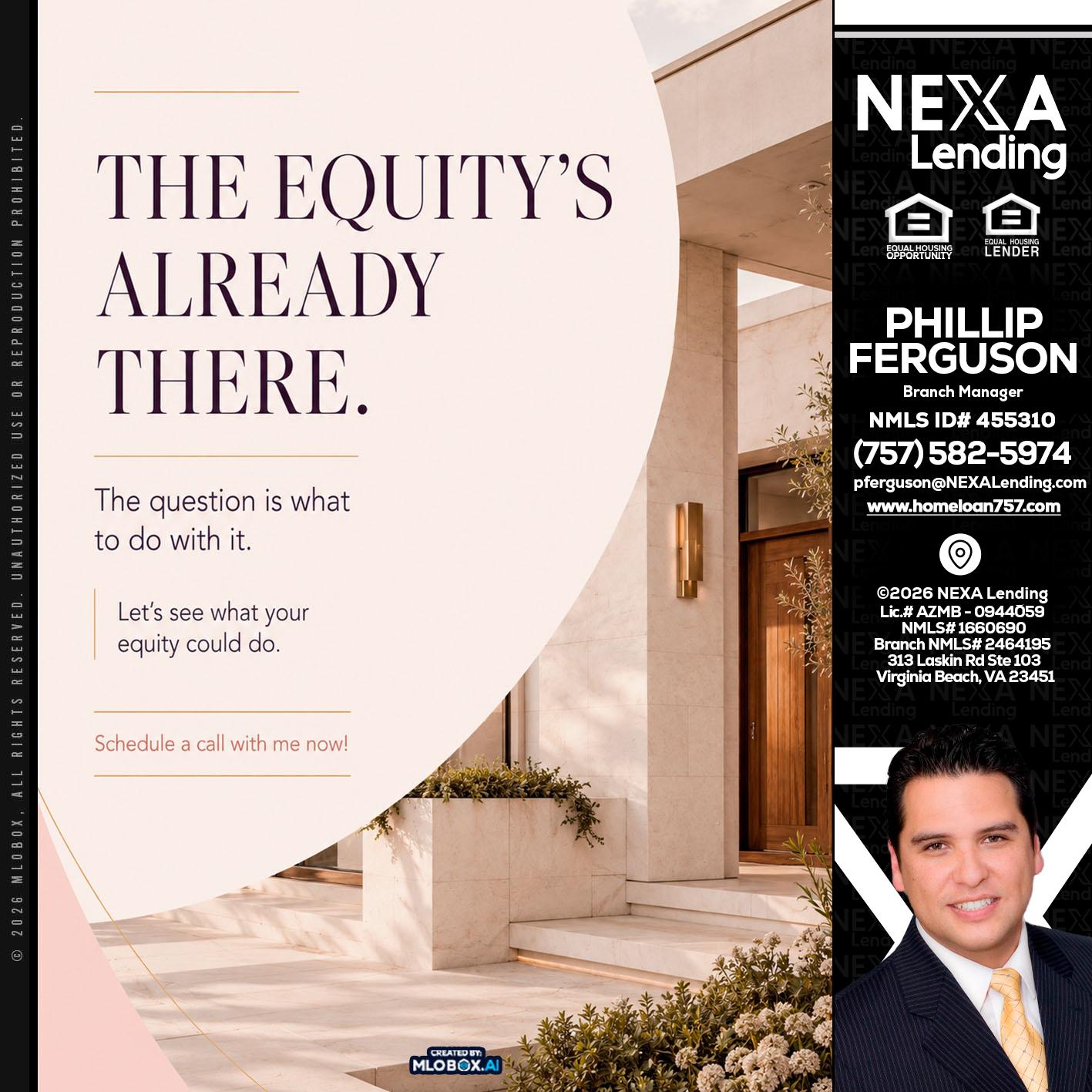 THE EQUITY'S - Phillip Ferguson -Branch Manager